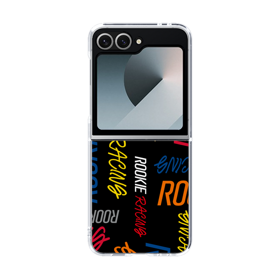 クリアケース［ ルーキーレーシング - カラフルロゴ - ブラック ］