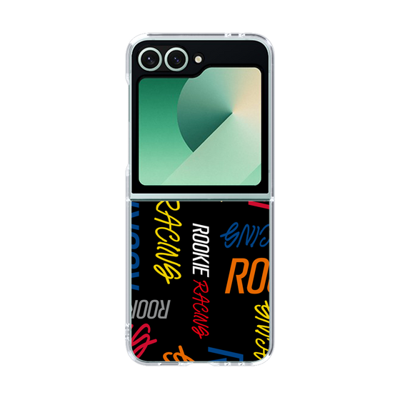 クリアケース［ ルーキーレーシング - カラフルロゴ - ブラック ］