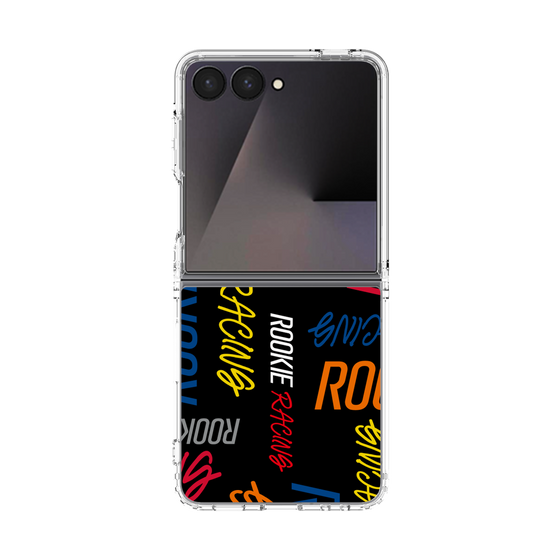 クリアケース［ ルーキーレーシング - カラフルロゴ - ブラック ］