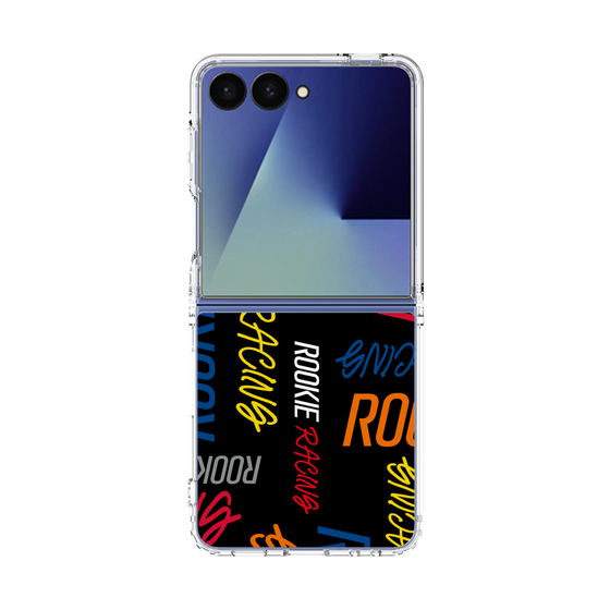 クリアケース［ ルーキーレーシング - カラフルロゴ - ブラック ］