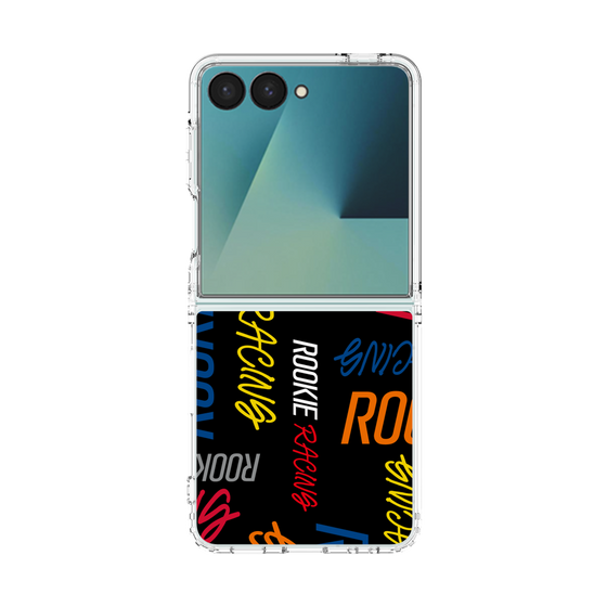 クリアケース［ ルーキーレーシング - カラフルロゴ - ブラック ］