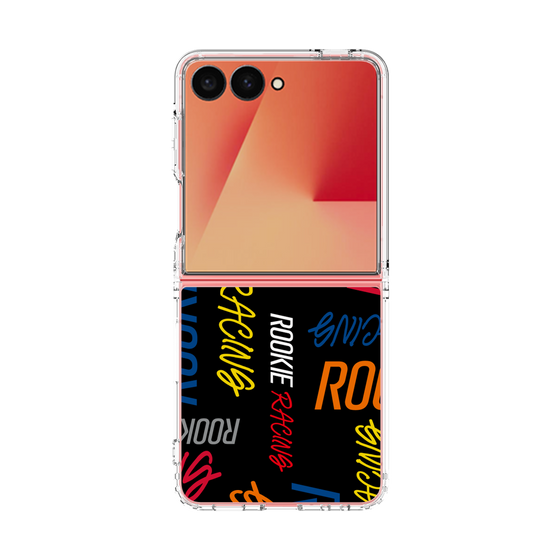 クリアケース［ ルーキーレーシング - カラフルロゴ - ブラック ］