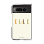 クリアケース［ ELLE×ポムポムプリン - ロゴ - ベージュ ］