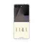 クリアケース［ ELLE×ポムポムプリン - ロゴ - ベージュ ］