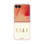 クリアケース［ ELLE×ポムポムプリン - ロゴ - ベージュ ］