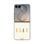 クリアケース［ ELLE×ポムポムプリン - ロゴ - ベージュ ］