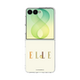 クリアケース［ ELLE×ポムポムプリン - ロゴ - ベージュ ］