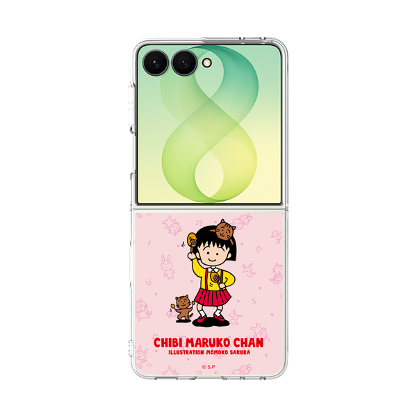 iPhone13 2セット ばるまるむ クリアケース for Samsung Galaxy Z Flip8［ ちびまる子ちゃん
