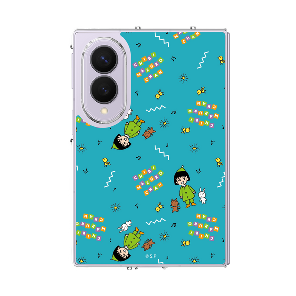 クリアケース for Samsung Galaxy Z Fold8［ ちびまる子ちゃん - 総柄A ］