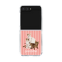 クリアケース［ TAKI - ぽこもストライプピンク ］