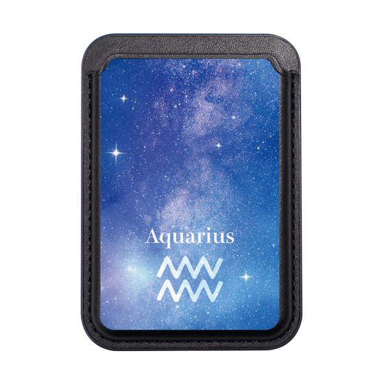MagSafe対応カードウォレット［ STARRY SIGNS - オリジナル - Aquarius ］