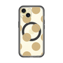 スリムプロテクションプレミアムケース with MagSafe［ シンプルドット - Beige ］