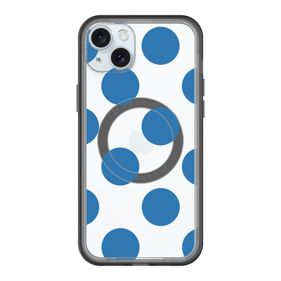スリムプロテクションプレミアムケース with MagSafe［ シンプルドット - Blue ］