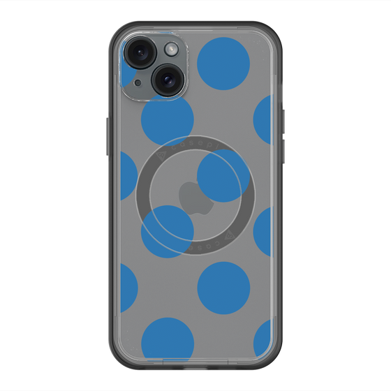 スリムプロテクションプレミアムケース with MagSafe［ シンプルドット - Blue ］