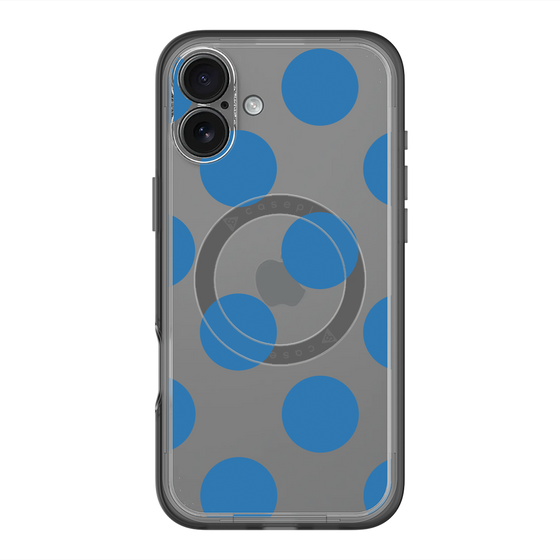 スリムプロテクションプレミアムケース with MagSafe［ シンプルドット - Blue ］