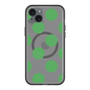 スリムプロテクションプレミアムケース with MagSafe［ シンプルドット - Green ］