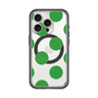 スリムプロテクションプレミアムケース with MagSafe［ シンプルドット - Green ］