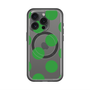 スリムプロテクションプレミアムケース with MagSafe［ シンプルドット - Green ］