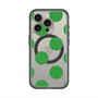 スリムプロテクションプレミアムケース with MagSafe［ シンプルドット - Green ］