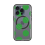 スリムプロテクションプレミアムケース with MagSafe［ シンプルドット - Green ］