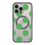 スリムプロテクションプレミアムケース with MagSafe［ シンプルドット - Green ］