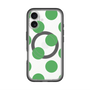 スリムプロテクションプレミアムケース with MagSafe［ シンプルドット - Green ］
