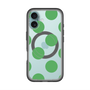 スリムプロテクションプレミアムケース with MagSafe［ シンプルドット - Green ］