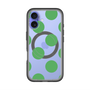 スリムプロテクションプレミアムケース with MagSafe［ シンプルドット - Green ］