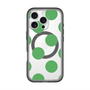 スリムプロテクションプレミアムケース with MagSafe［ シンプルドット - Green ］