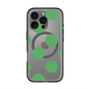 スリムプロテクションプレミアムケース with MagSafe［ シンプルドット - Green ］