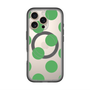 スリムプロテクションプレミアムケース with MagSafe［ シンプルドット - Green ］