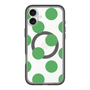 スリムプロテクションプレミアムケース with MagSafe［ シンプルドット - Green ］