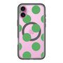 スリムプロテクションプレミアムケース with MagSafe［ シンプルドット - Green ］