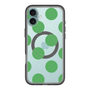 スリムプロテクションプレミアムケース with MagSafe［ シンプルドット - Green ］