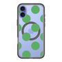 スリムプロテクションプレミアムケース with MagSafe［ シンプルドット - Green ］