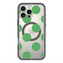 スリムプロテクションプレミアムケース with MagSafe［ シンプルドット - Green ］