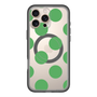 スリムプロテクションプレミアムケース with MagSafe［ シンプルドット - Green ］