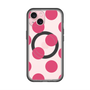 スリムプロテクションプレミアムケース with MagSafe［ シンプルドット - Pink ］