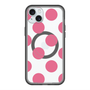 スリムプロテクションプレミアムケース with MagSafe［ シンプルドット - Pink ］