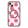 スリムプロテクションプレミアムケース with MagSafe［ シンプルドット - Pink ］