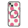 スリムプロテクションプレミアムケース with MagSafe［ シンプルドット - Pink ］