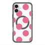 スリムプロテクションプレミアムケース with MagSafe［ シンプルドット - Pink ］