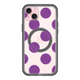 スリムプロテクションプレミアムケース with MagSafe［ シンプルドット - Purple ］