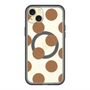 スリムプロテクションプレミアムケース with MagSafe［ シンプルドット - Brown ］