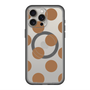 スリムプロテクションプレミアムケース with MagSafe［ シンプルドット - Brown ］