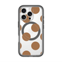 スリムプロテクションプレミアムケース with MagSafe［ シンプルドット - Brown ］