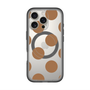 スリムプロテクションプレミアムケース with MagSafe［ シンプルドット - Brown ］