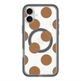 スリムプロテクションプレミアムケース with MagSafe［ シンプルドット - Brown ］