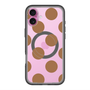 スリムプロテクションプレミアムケース with MagSafe［ シンプルドット - Brown ］