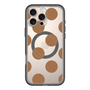 スリムプロテクションプレミアムケース with MagSafe［ シンプルドット - Brown ］